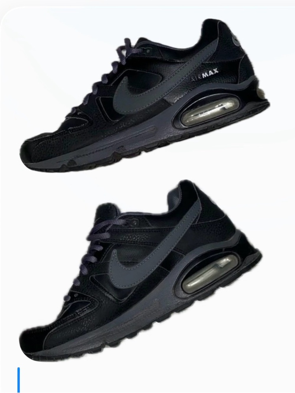 Nike Men's Black/Charcoal Air Max Low-Top Sneakers